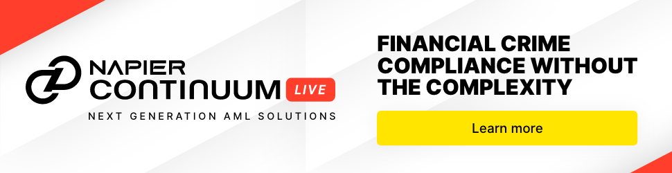 Napier Continuum Live - Next Generation AML Solutions - Financial Crime compliance without the compl